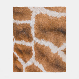 Giraffe: Realistische dierlijke textuur Fleece Deken