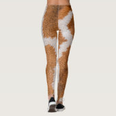 Giraffe: Realistische dierlijke textuur Leggings (Achterkant)