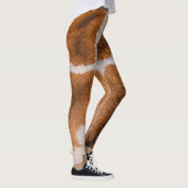 Giraffe: Realistische dierlijke textuur Leggings (Rechts)