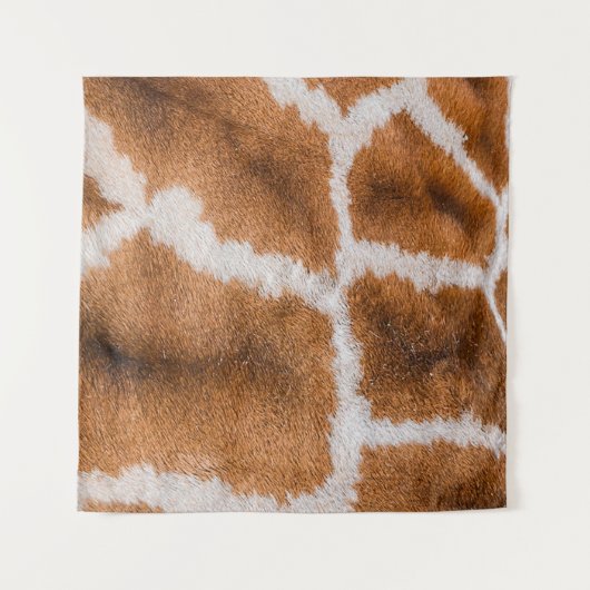 Giraffe: Realistische dierlijke textuur Wandkleed (Voorkant (horizontaal))