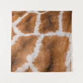 Giraffe: Realistische dierlijke textuur Wandkleed (Voorkant)