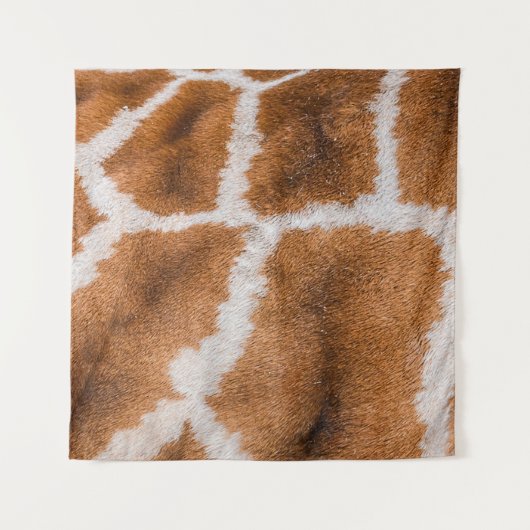 Giraffe: Realistische dierlijke textuur Wandkleed (Voorkant)
