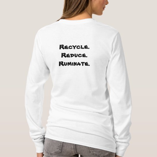 Giraffe Recyclen T-shirt (Achterkant)