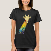 Giraffe regenboog t-shirt (Voorkant)