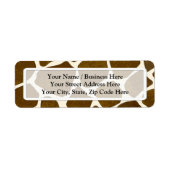 Giraffe Retouradreslabels afdrukken Etiket (Voorkant)