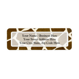  Giraffe Retouradreslabels afdrukken Etiket