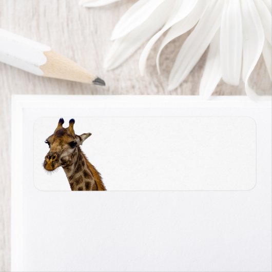Giraffe retouradreslabels etiket (Insitu)