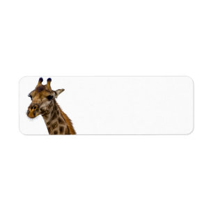 Giraffe retouradreslabels etiket