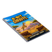 Giraffe, Retro 8-Bit Pixelkunst Notitieboek (Rechterzijde)
