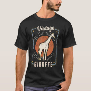 Giraffe  Retro Classic Animal Love 1 T-shirt