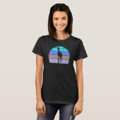 Giraffe Retro Giraffe Silhouette African A T-shirt (Voorkant volledig)