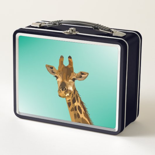 GIRAFFE RETRO METAL LUNCHBOXEN (Voorkant)