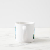 Giraffe Rijden auto. Espresso Kop (Achterkant)