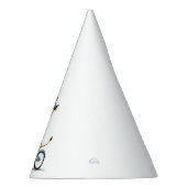 Giraffe Rijden op een Fiets – Hand-Drawn Pencil Ar Feesthoedjes (Rechts)