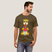 Giraffe Rode wijn T-shirt (Voorkant volledig)