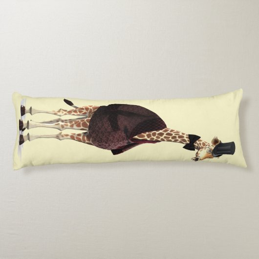 Giraffe Roken Jas Lichaamskussen (Achterkant)