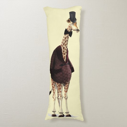 Giraffe Roken Jas Lichaamskussen (Voorkant Verticaal)