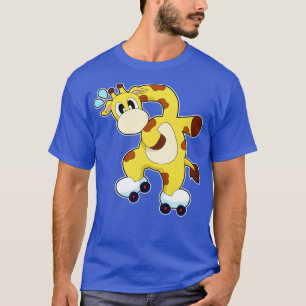 Giraffe Roller schaatsen Inline skaten T-shirt