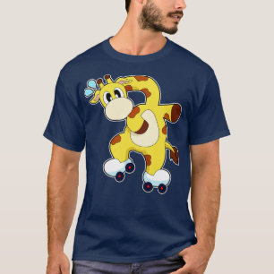 Giraffe Roller schaatsen Inline skaten T-shirt