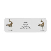 Giraffe rond etiket (Voorkant)
