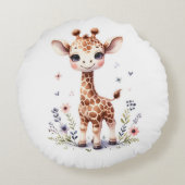Giraffe Rond Kussen (Achterkant)