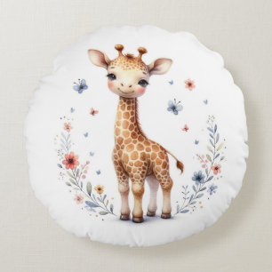 Giraffe Rond Kussen