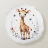Giraffe Rond Kussen (Achterkant)
