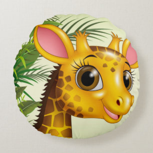 Giraffe Rond Kussen