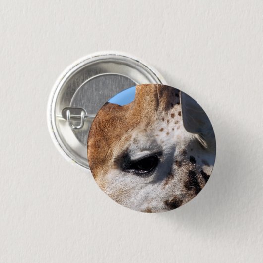 GIRAFFE RONDE BUTTON 3,2 CM (Voorkant /achterkant)