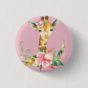 Giraffe Ronde Button 3,2 Cm