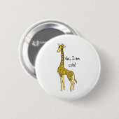 giraffe ronde button 5,7 cm (Voorkant /achterkant)