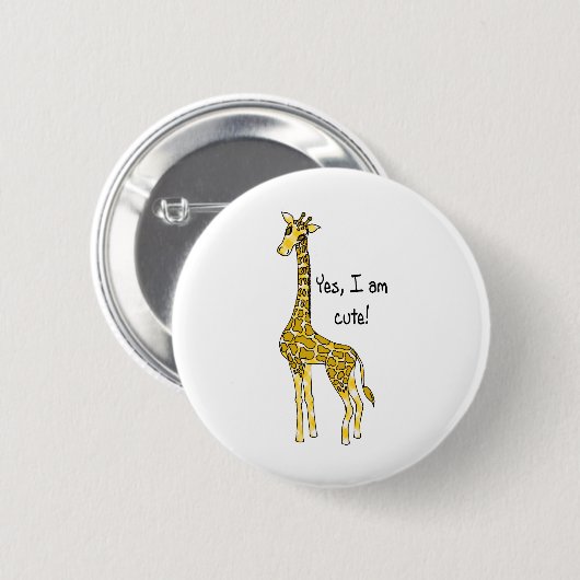 giraffe ronde button 5,7 cm (Voorkant /achterkant)