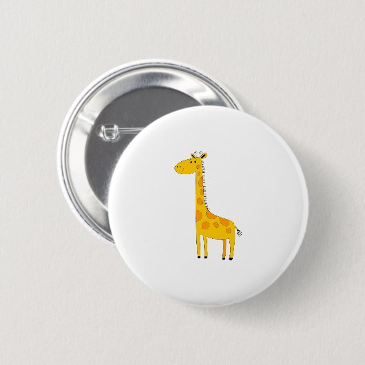 Giraffe  ronde button 5,7 cm (Voorkant /achterkant)