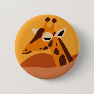 Giraffe Ronde Button 5,7 Cm