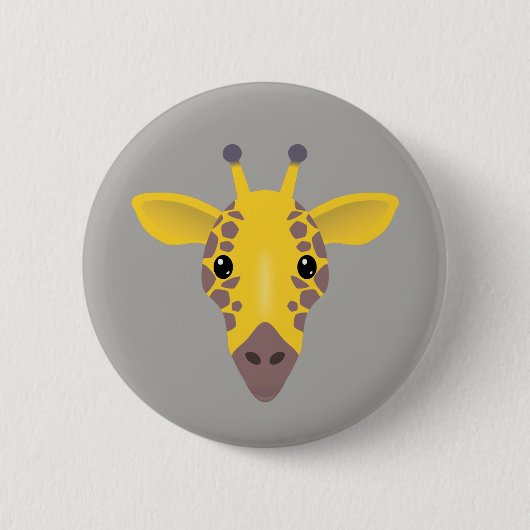 Giraffe Ronde Button 5,7 Cm (Voorkant)