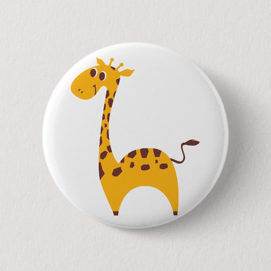 Giraffe Ronde Button 5,7 Cm (Voorkant)