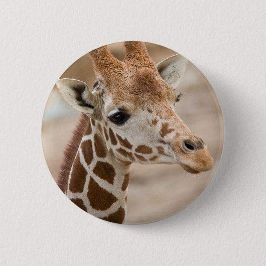 giraffe ronde button 5,7 cm (Voorkant)