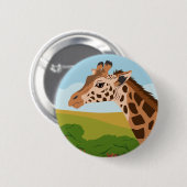 Giraffe Ronde Button 5,7 Cm (Voorkant /achterkant)