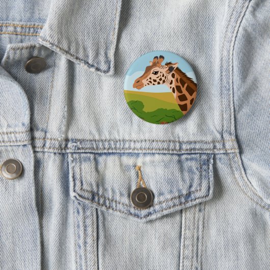 Giraffe Ronde Button 5,7 Cm (In situ)