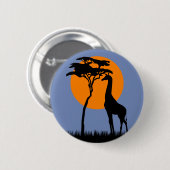 Giraffe Ronde Button 5,7 Cm (Voorkant /achterkant)