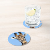 Giraffe Ronde Kartonnen Onderzetter (Insitu)