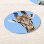Giraffe Ronde Kartonnen Onderzetter (Gebogen)