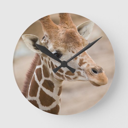 Giraffe Ronde Klok (Voorkant)