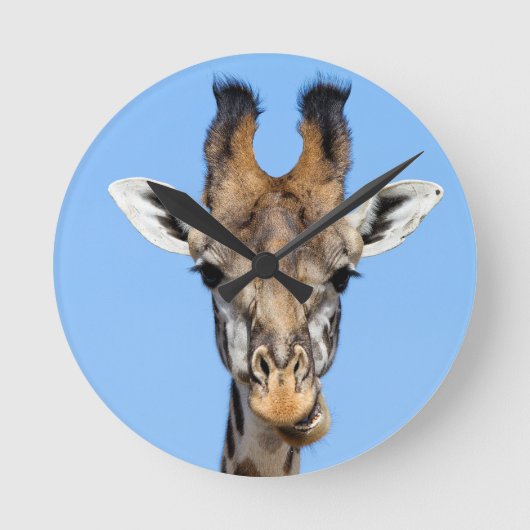 Giraffe Ronde Klok (Voorkant)