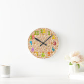 Giraffe  ronde klok (Huis)