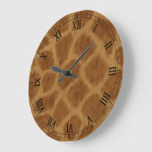 Giraffe Ronde Romeinse Numerieke klok (Hoek)