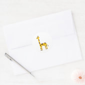 Giraffe Ronde Sticker (Envelop)