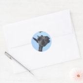 Giraffe Ronde Sticker (Envelop)