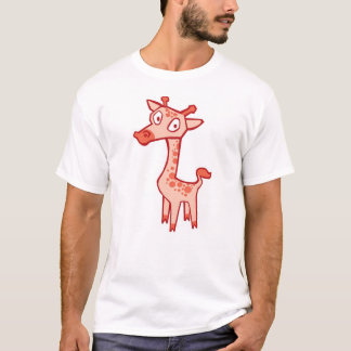 Giraffe - rood t-shirt