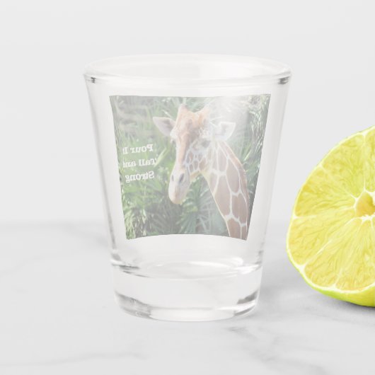 Giraffe - Rot en sterk - warm glas (Achterkant)